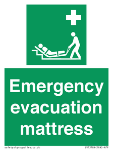 Emergency evacuation mattress